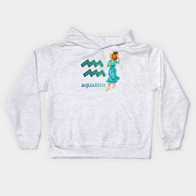 Aquarius Kids Hoodie by KnotYourWorld4